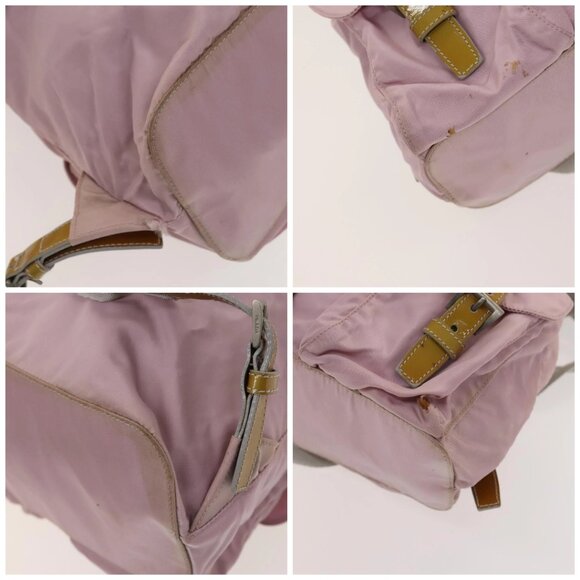 PRADA Backpack Nylon Pink Silver Auth 119214 - Picture 16 of 16